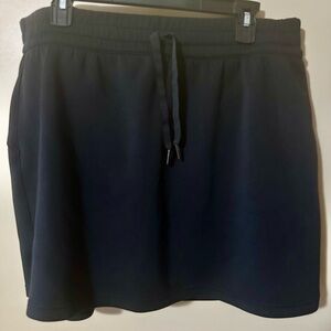 SPANX Black Athletic Skort with Drawstring